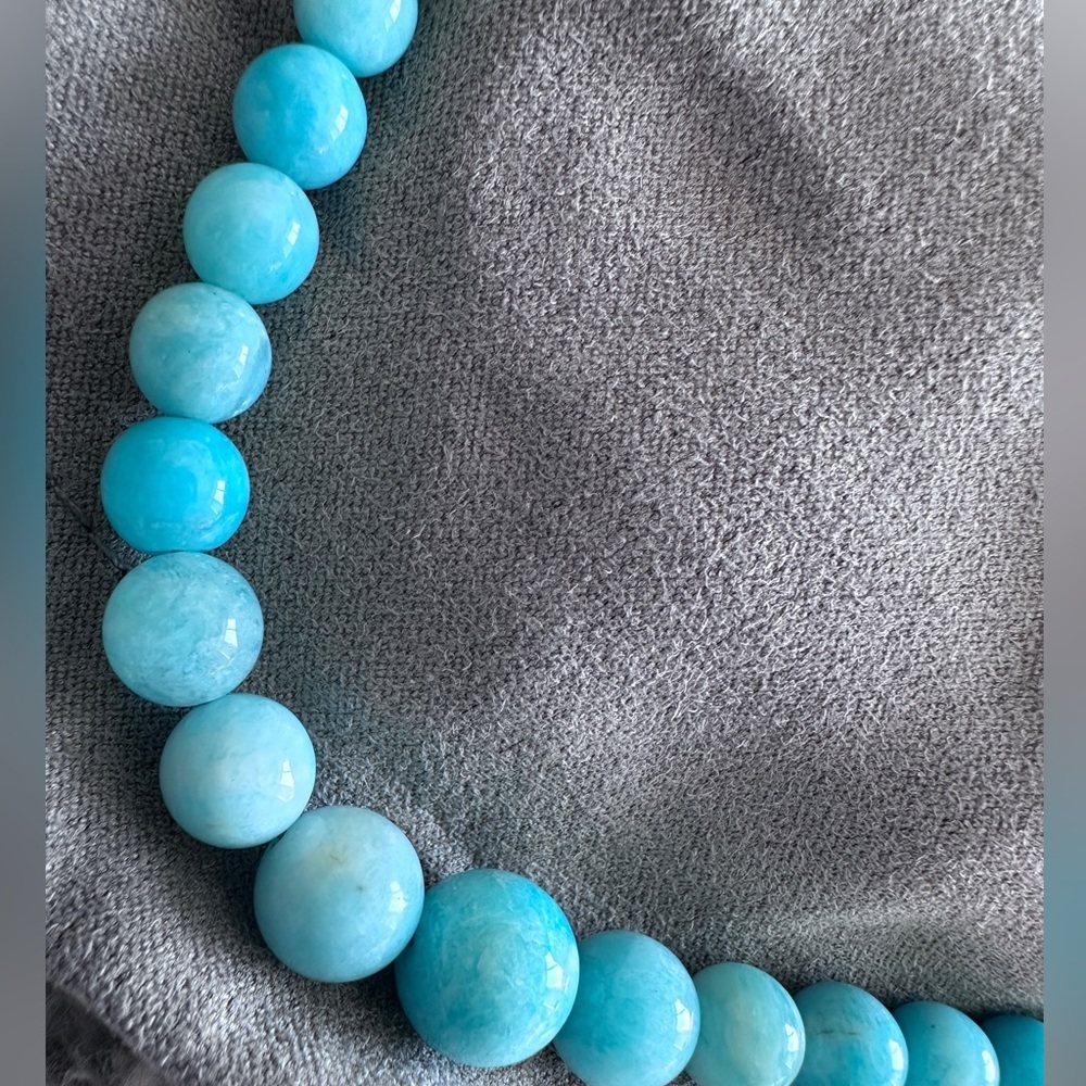 Light Amazonite bead necklace & bracelet set by Jay King - Picture 10 of 16